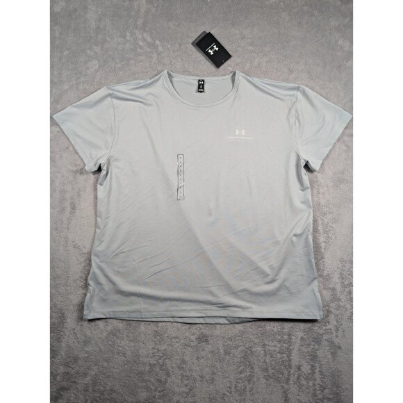 Under Armour Womens T Shirt Size Large Gray Loose Fit Active Performance Stretch - Picture 1 of 10